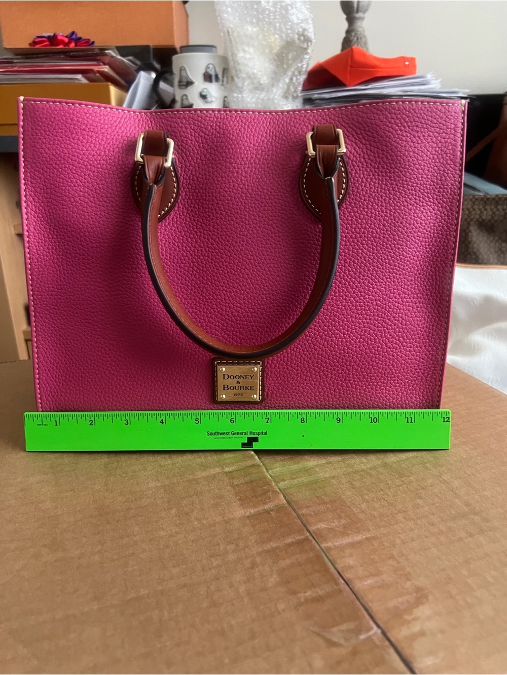 Dooney & Bourke Pebble Grain Janine Hot Pink NWT